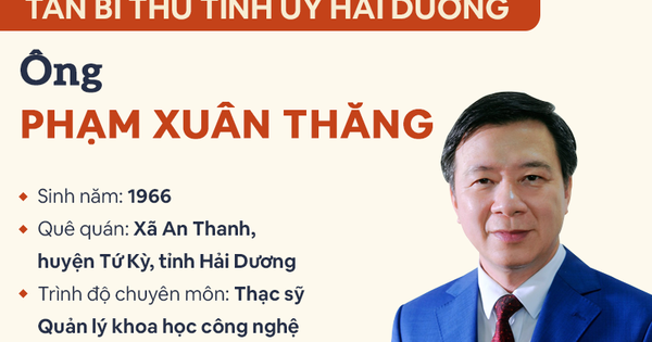 Infographic: Chân dung tân Bí thư Tỉnh ủy Hải Dương Phạm Xuân Thăng