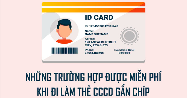 INFOGRAPHIC: Những ai được miễn lệ phí cấp căn cước công dân gắn chíp?