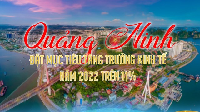 [Infographic] Quảng Ninh đặt mục tiêu tăng trưởng kinh tế năm 2022 trên 11%