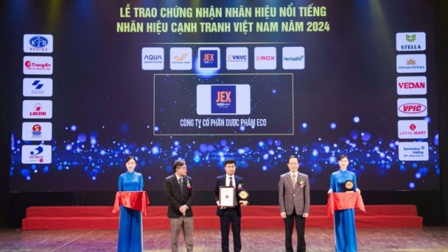 JEX đạt Top 10 Nhãn hiệu nổi tiếng Việt Nam năm 2024