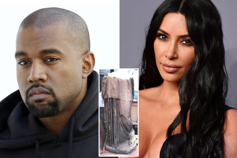 Kanye West được cho liên quan tới bức tượng cổ nhập khẩu lấy tên vợ Kim Kardashian