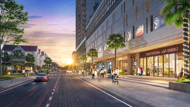 Shophouse The Terra - An Hưng tiếp giáp với tuyến đường lớn của Khu đô thị An Hưng
