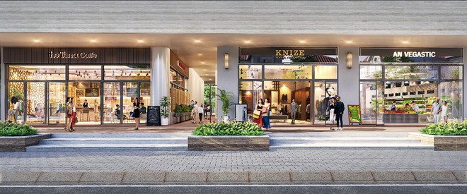 Shophouse khối đế The Terra - An Hưng có mặt tiền lớn, phù hợp với nhiều mục đích kinh doanh