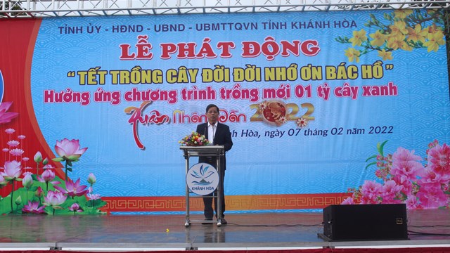 Khánh Hòa tổ chức Lễ phát động 'Tết trồng cây đời đời nhớ ơn Bác Hồ' Xuân Nhâm Dần 2022 