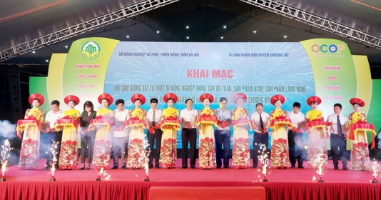 Khai mạc hội chợ về nông sản an toàn, sản phẩm OCOP Hà Nội