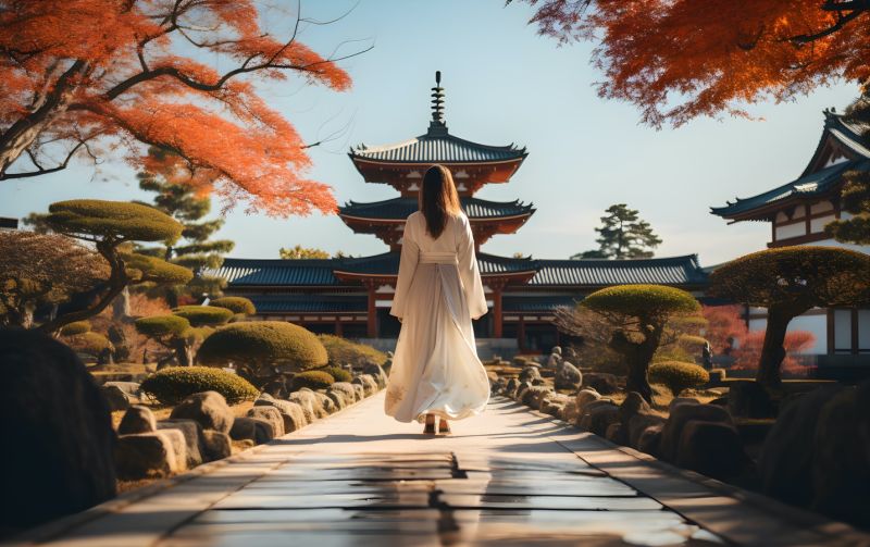Mùa thu Kyoto (Nhật Bản) hấp dẫn với những tán lá đổi màu