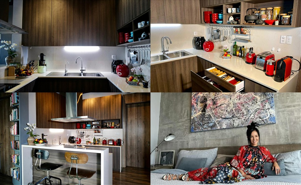 Khám phá căn bếp thiết kế thông minh, nội thất cao cấp của diva Hồng Nhung