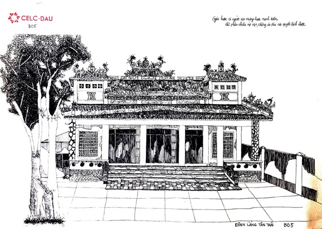 'Khám phá' làng chài Đà Nẵng qua nét ký họa độc đáo - ảnh 3