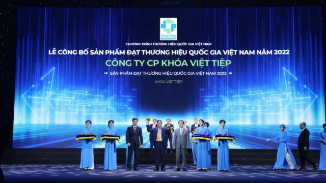 Khóa Việt-Tiệp tự hào đạt Thương hiệu quốc gia năm 2022 