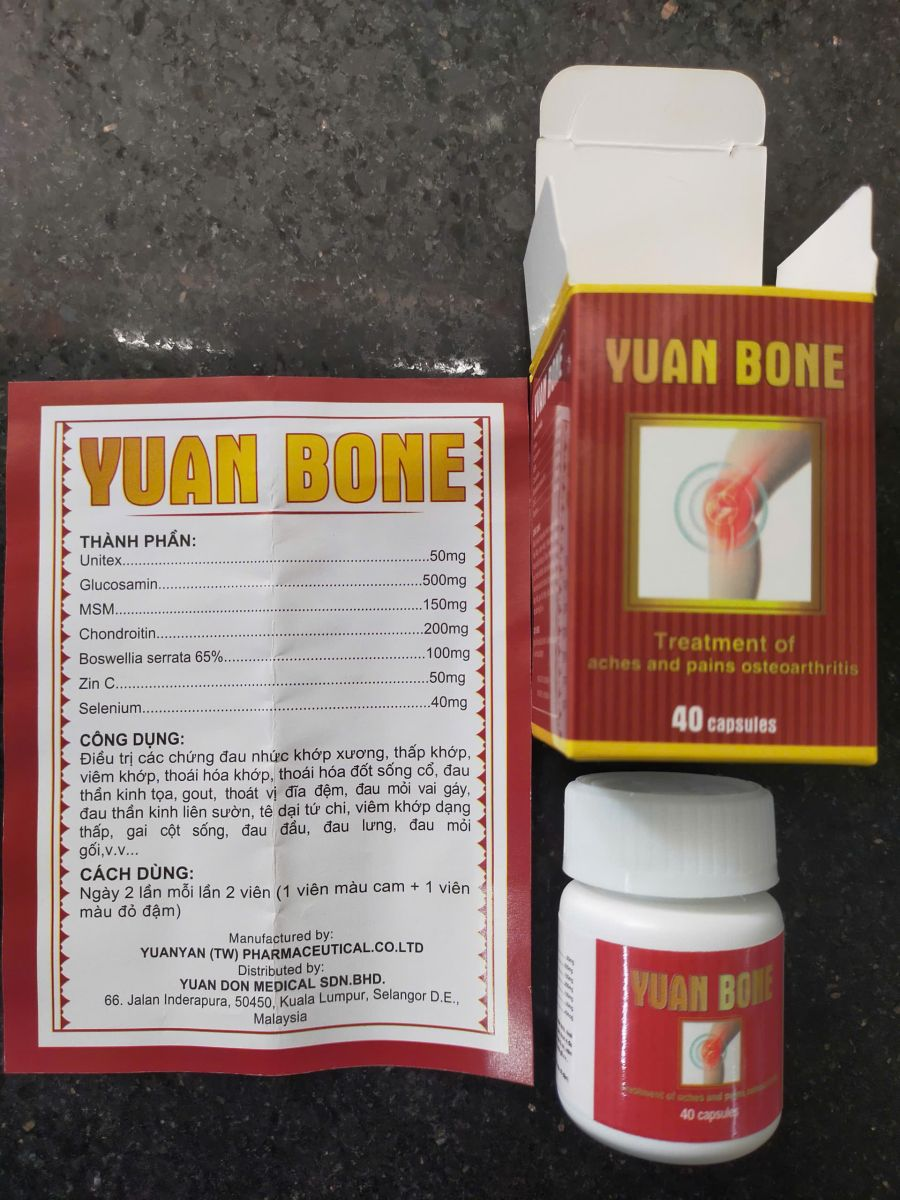 Cục Quản lý Dược: Viên nang cứng Yuan Bone điều trị xương khớp là thuốc giả, có chứa tân dược