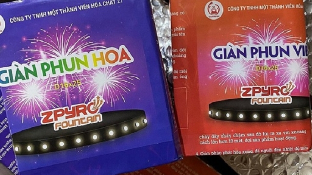 Khuyến nghị người tiêu dùng chỉ mua pháo hoa tại các cửa hàng, địa điểm kinh doanh của nhà máy Z121 và Tổng công ty GAET