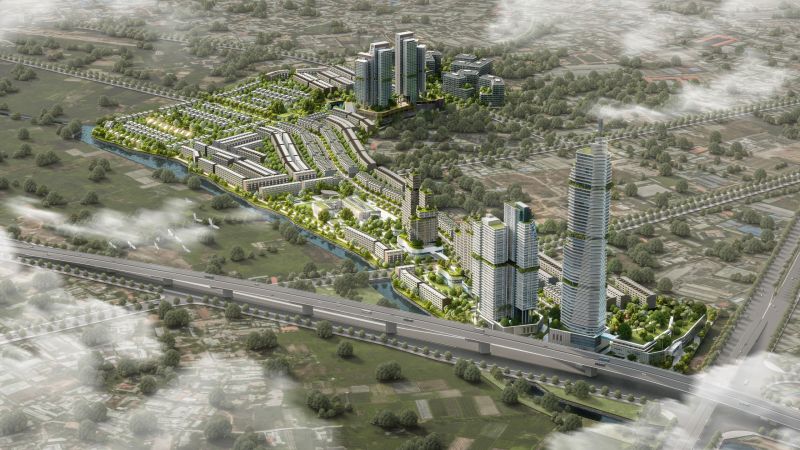 Phối cảnh 3D dự kiến của Dự án Đầu tư xây dựng Một Thế Giới.