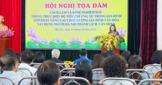 Kinh nghiệm hay trong thực hiện Bộ Tiêu chí ứng xử trong gia đình