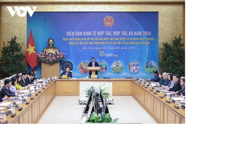 Thủ tướng Phạm Minh Chính chủ trì Diễn đàn Kinh tế hợp tác, hợp tác xã năm 2024.