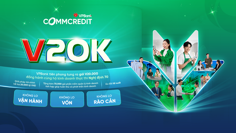 Ba lợi ích “không thể bỏ qua” cho hộ kinh doanh từ gói giải pháp V20000 của VPBank