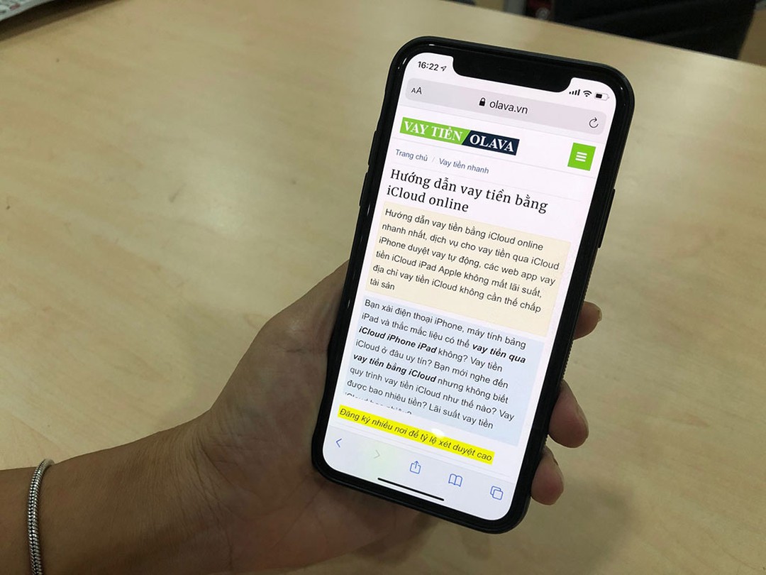 Lại nở rộ cho vay tiền qua mạng bằng iCloud