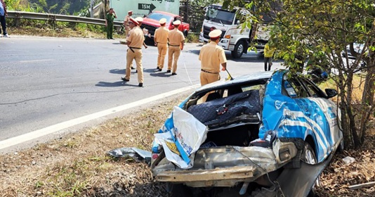 Lâm Đồng: Tai nạn liên hoàn giữa 4 ô tô trên đèo Mimosa