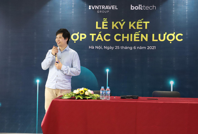 Lễ ký kết thỏa thuận hợp tác giữa VNTravel và Bolttech - Ảnh 1.