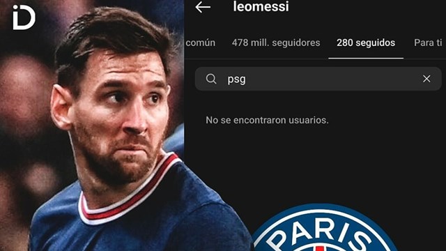 Lionel Messi bỏ theo dõi trang Instagram của PSG 