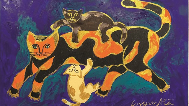 Mèo trong tranh Công Quốc Hà