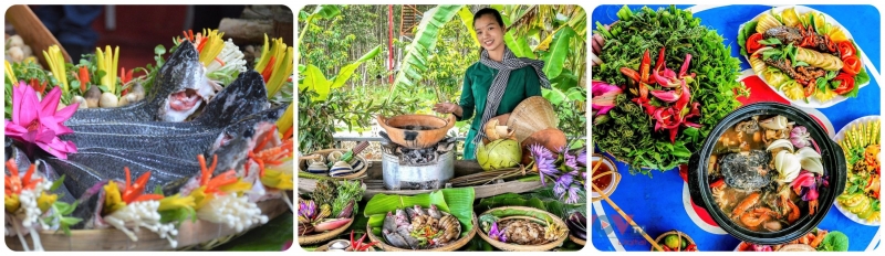 Lẩu mắm U Minh (Tỉnh Cà Mau) được xem là món ăn thể hiện được nét đặc trưng của ẩm thực địa phương khi hội tụ các thành phần nguyên liệu là đặc sản vùng đất Mũi.