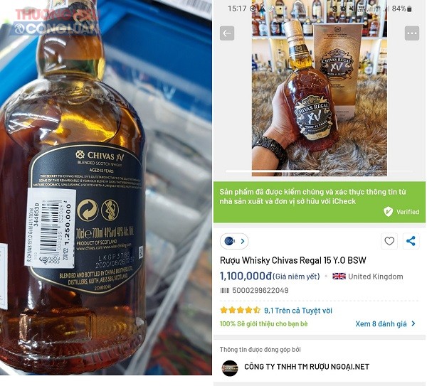 Rượu CHIVAS REGAL XV 40% thể tích 700ml tại Co.op food Trần Hưng Đạo