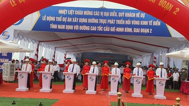 Nam Định: Khởi công giai đoạn 2 tuyến đường nối vùng biển với cao tốc Cầu Giẽ-Ninh Bình