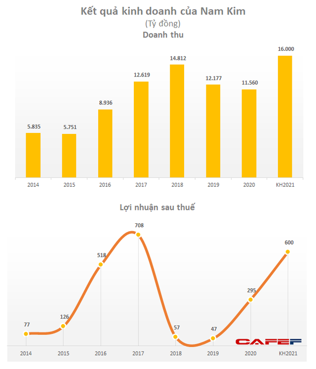 Nam Kim đặt kế hoạch tham vọng cho năm 2021: Doanh thu tăng 37%, lợi nhuận gấp đôi thực hiện 2020 - Ảnh 1.