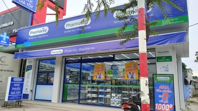 Một cửa hàng dược phẩm của Pharmacity Một cửa hàng dược phẩm của Pharmacity