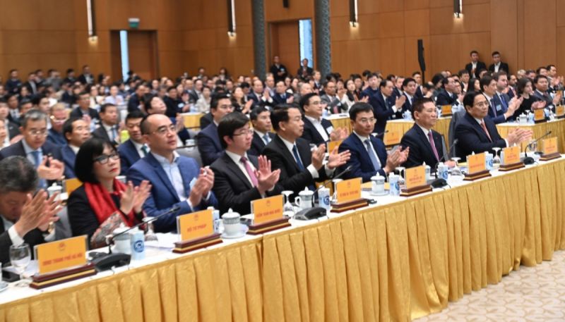Các đại biểu dự Hội nghị triển khai nhiệm vụ phát triển thị trường chứng khoán năm 2024. Ảnh VOV.vn. Các đại biểu dự Hội nghị triển khai nhiệm vụ phát triển thị trường chứng khoán năm 2024. Ảnh VOV.vn.