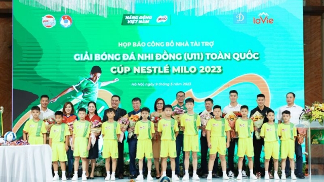 Nestlé MILO tiếp tục là nhà tài trợ chính thức Giải Bóng đá nhi đồng (U11) toàn quốc