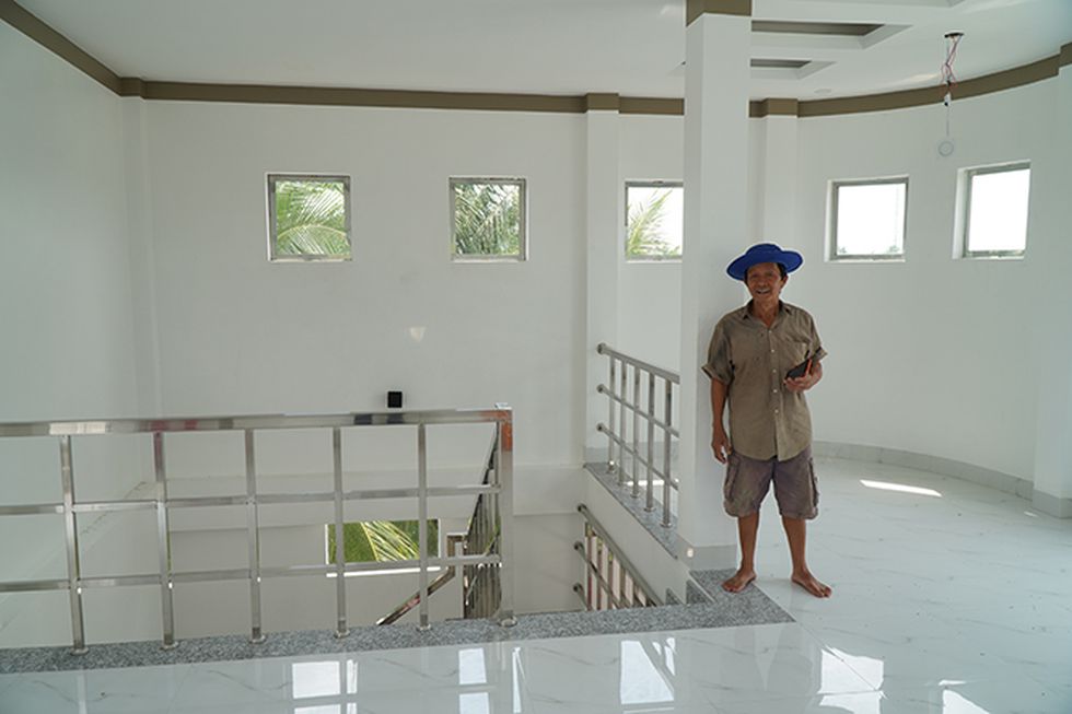 Ngôi nhà du thuyền 3 tầng 'độc nhất miền Tây' được lão nông bỏ 5 tỉ ra xây - ảnh 19