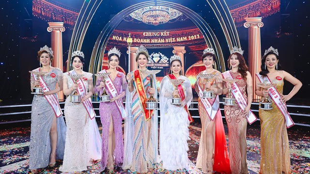 Người đẹp Lê Thị Lan đăng quang Hoa hậu Doanh nhân Việt Nam 2023