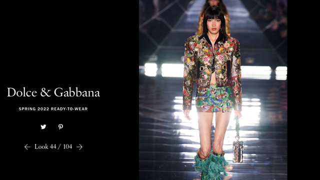 Người mẫu Việt trình diễn cho show thời trang của Dolce & Gabbana