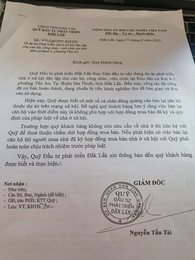 Nhà ở xã hội dành cho cán bộ được rao bán công khai - Ảnh 3. Nhà ở xã hội dành cho cán bộ được rao bán công khai - Ảnh 3.