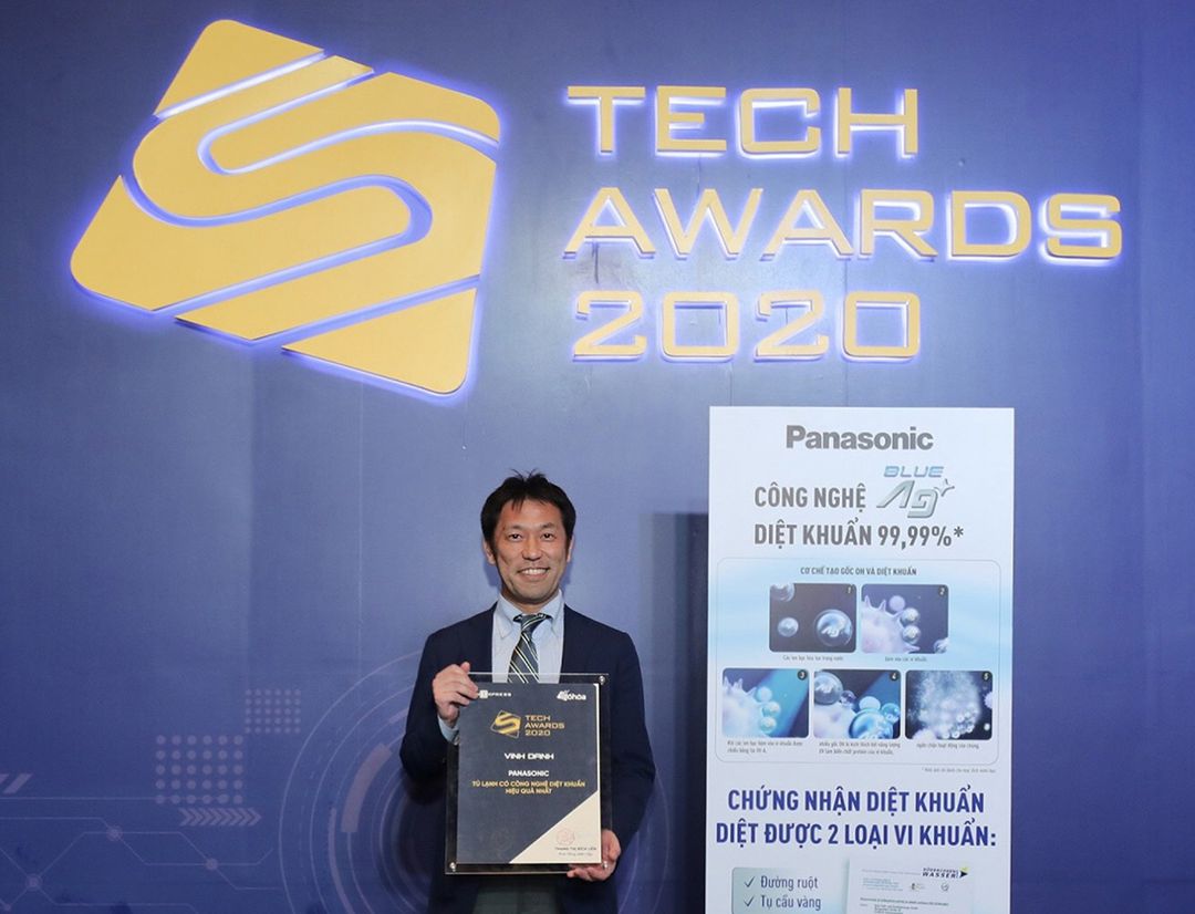 Panasonic đạt danh hiệu 'Tủ lạnh có công nghệ diệt khuẩn hiệu quả nhất’ tại Tech Award 