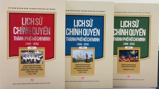 Phát hành bộ sách 'Lịch sử chính quyền Thành phố Hồ Chí Minh (1945 - 2015)'
