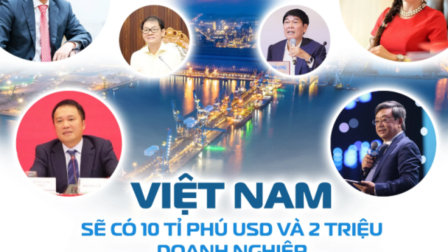 Phấn đấu đến năm 2030 Việt Nam sẽ có ít nhất 2 triệu doanh nghiệp; có ít nhất 10 tỷ phú USD 