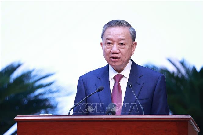 Tổng Bí thư, Chủ tịch nước Tô Lâm phát biểu. Ảnh: Dương Giang/TTXVN Tổng Bí thư, Chủ tịch nước Tô Lâm phát biểu. Ảnh: Dương Giang/TTXVN