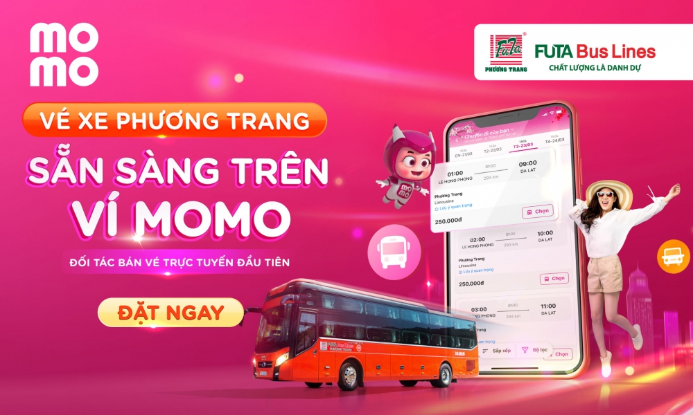 Phương Trang và Ví MoMo hợp tác chuyển đổi số doanh nghiệp vận tải