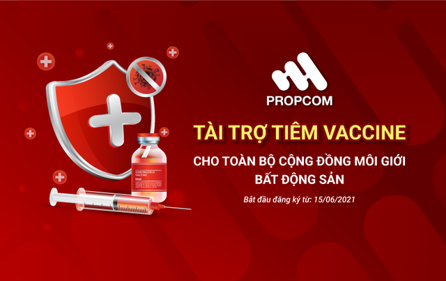 Propcom tài trợ test Covid-19 và tiêm vaccine miễn phí cho môi giới bất động sản - Ảnh 1.