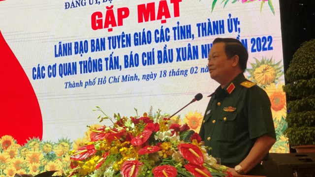 Quân khu 7 gặp mặt báo chí nhân dịp đầu xuân Nhâm Dần 2022