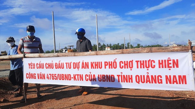 Quảng Nam: Người dân phản đối Dự án Khu phố chợ Chiên Đàn gây ngập nặng