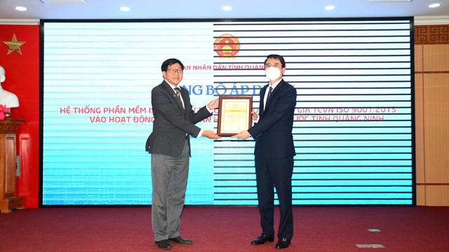 Quảng Ninh là tỉnh đầu tiên của miền Bắc áp dụng hệ thống ISO điện tử 