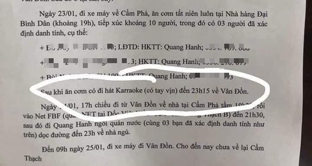  Quảng Ninh lên tiếng về thông tin 1 ca bệnh đi hát karaoke có tay vịn gây xôn xao - Ảnh 1.