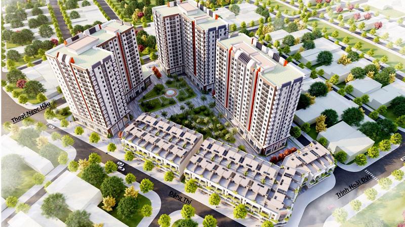 Phối cảnh dự án nhà ở xã hội do Công ty Cổ phần Đầu tư Hacom Holdings đề xuất xây dựng tại TP Đông Hà, Quảng Trị 