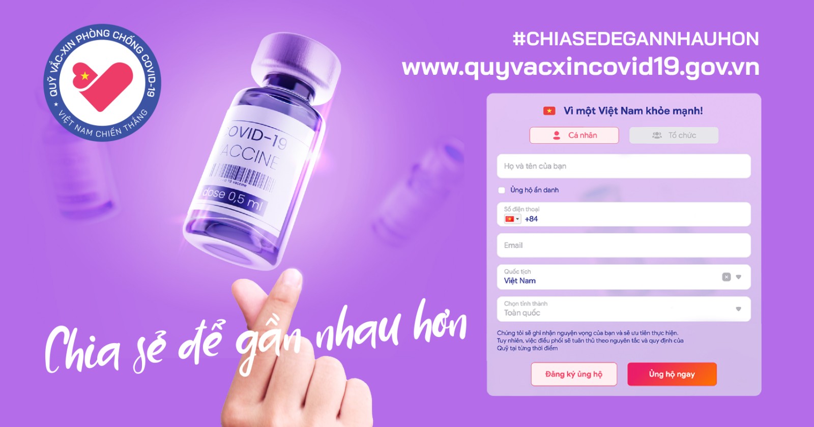 Sáng kiến lập Quỹ Vaccine của Việt Nam là ý tưởng nhân văn