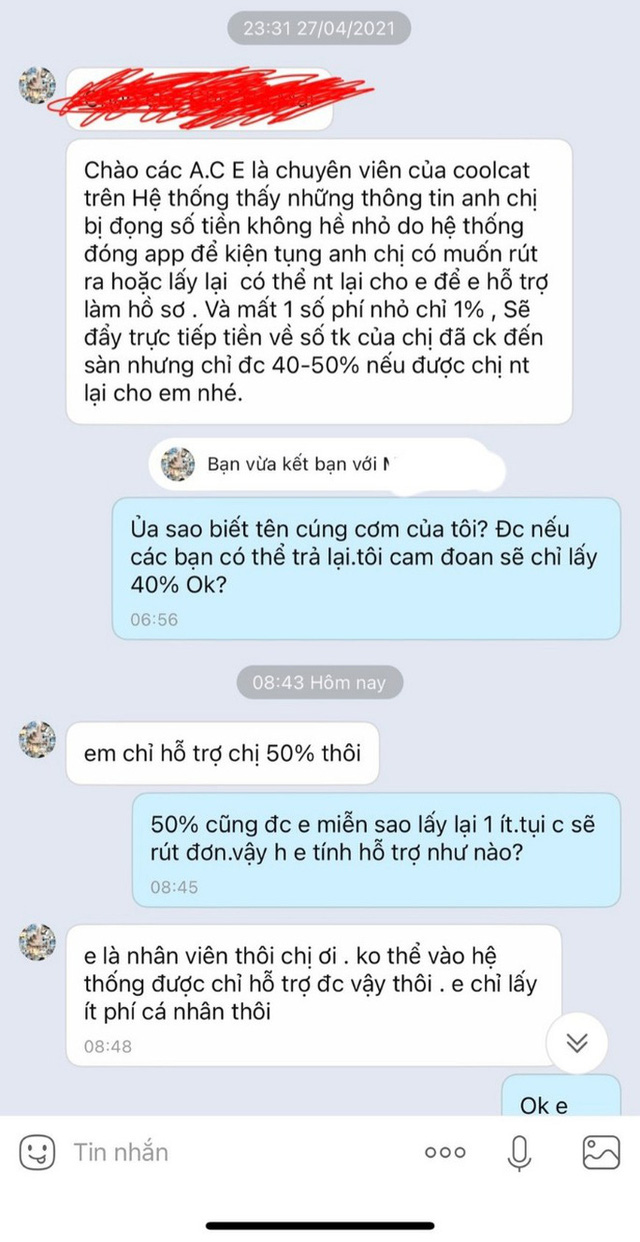  Sau Coolcat, các app kiếm tiền tiếp tục tung đủ chiêu lừa nhà đầu tư - Ảnh 1.