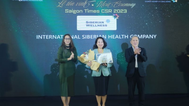 Siberian Wellness tiếp tục được vinh danh “Doanh nghiệp vì cộng đồng – Saigon Times CSR 2023”