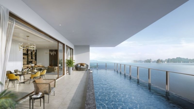 Sky Pool Villa: ‘Biệt thự trên không’ mở ra tầm nhìn độc bản ôm trọn vịnh Hạ Long 